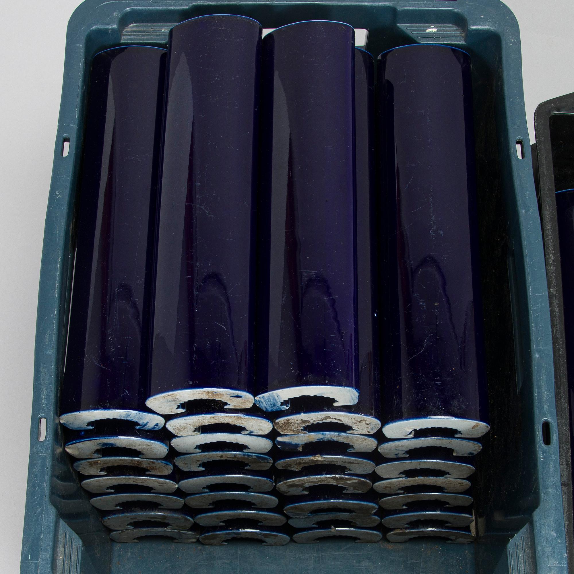 Alvar Aalto, a set of 83 ceramic tile bars, manufactured by Arabia