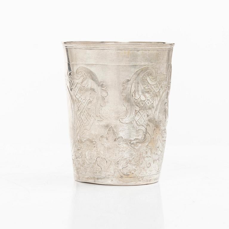 Michael Klashin, bägare, silver, Moskva 1747. Rokoko.