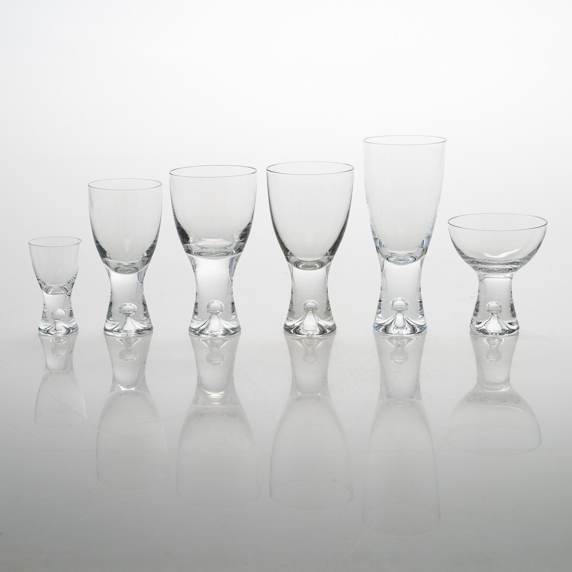 Tapio Wirkkala, A 50-piece set of 'Tapio' glassware for Iittala, Finland, model 2101.