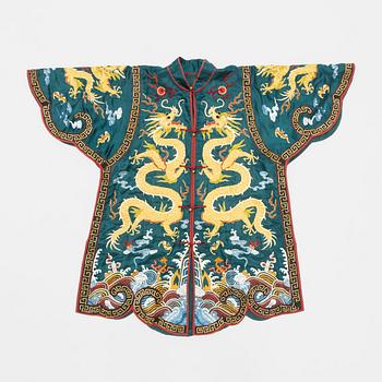 A Chinese embroidered robe, 20th Century.