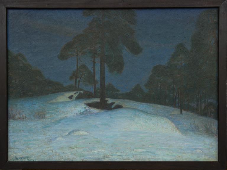 KNUT JANSON, olja på duk. Signerad och daterad -08.