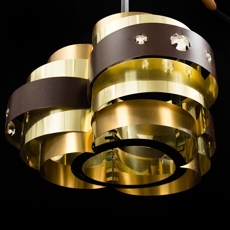 WERNER SCHOU, taklampa, för Coronell Electro, Danmark, 1960-tal. Höjd (endast lampa) ca 20 cm.