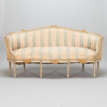 Soffa och bord, gustaviansk stil, 1900-talets början.
