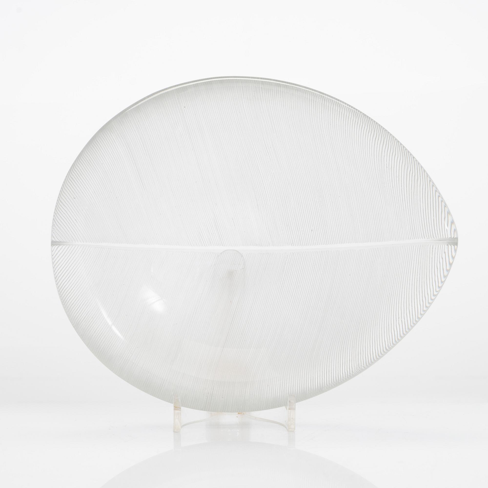 Tapio Wirkkala, skål, "Lehti" (Blad), modell 3337, signerad Tapio Wirkkala Iittala.