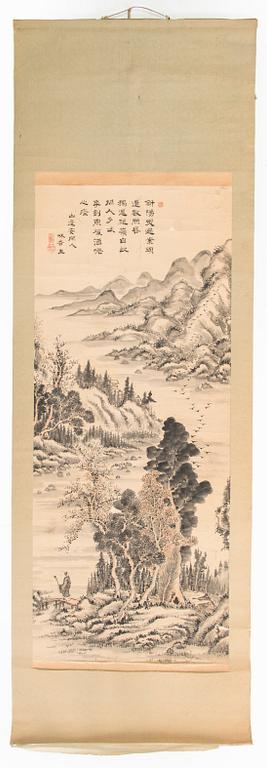 Rullmålning, oidentifeirad konstnär, Japan 1900-talets första hälft.