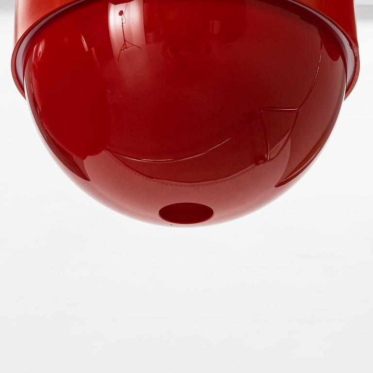 Uno & Östen Kristiansson, taklampor, 3 st, "Globo Ring", Luxus, Vittsjö, 1970-tal.