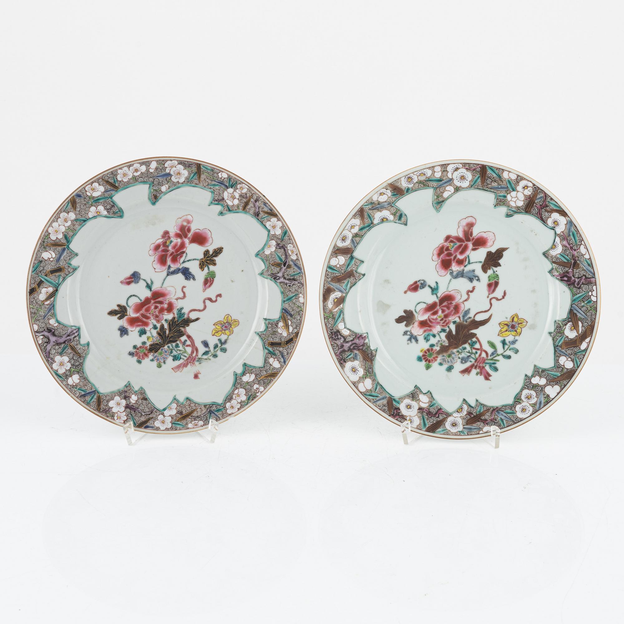 Company porcelain, 7 pieces, China, 18th century.