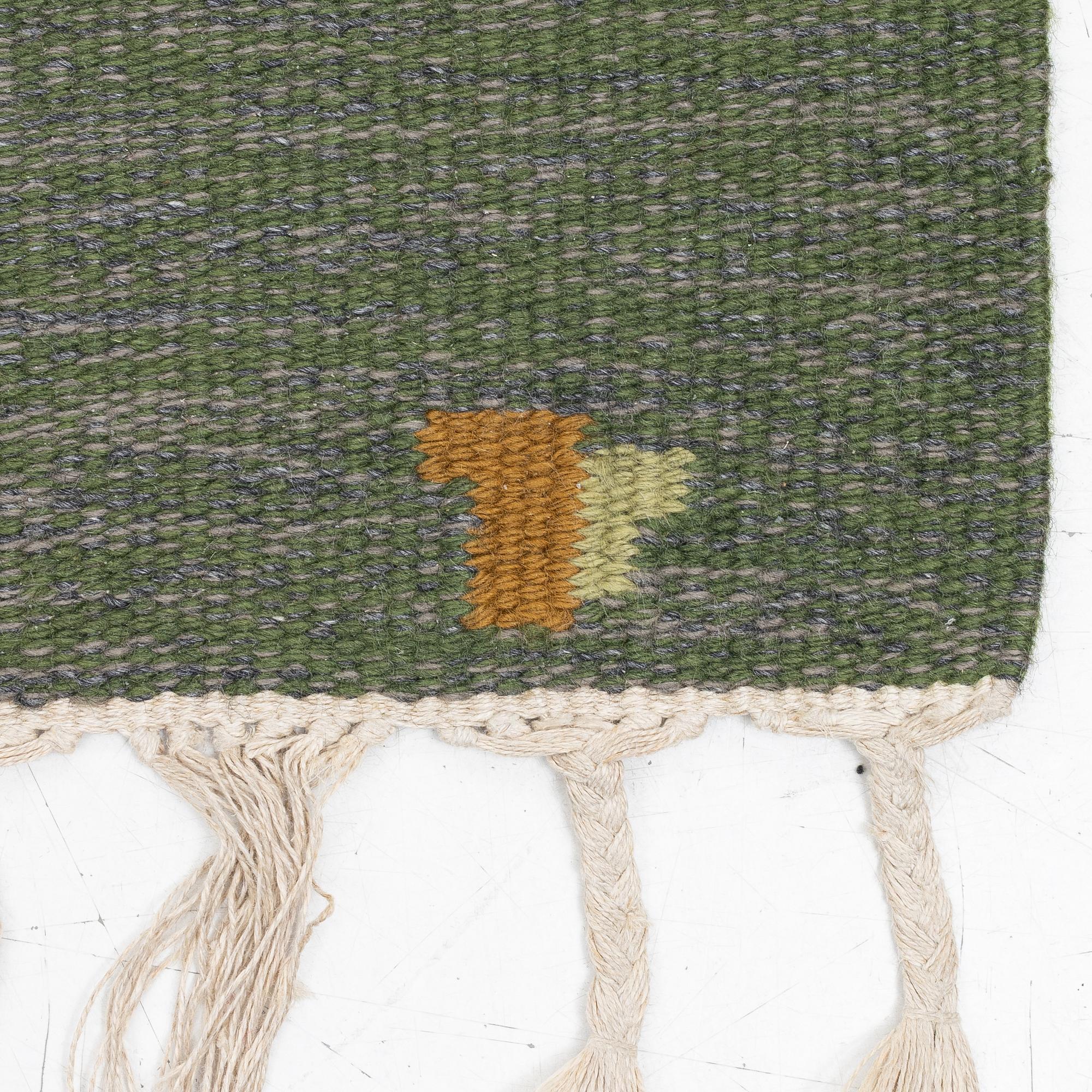 Erik Lundberg, a 'Korall' flat weave rug, c. 217 x 141 cm.