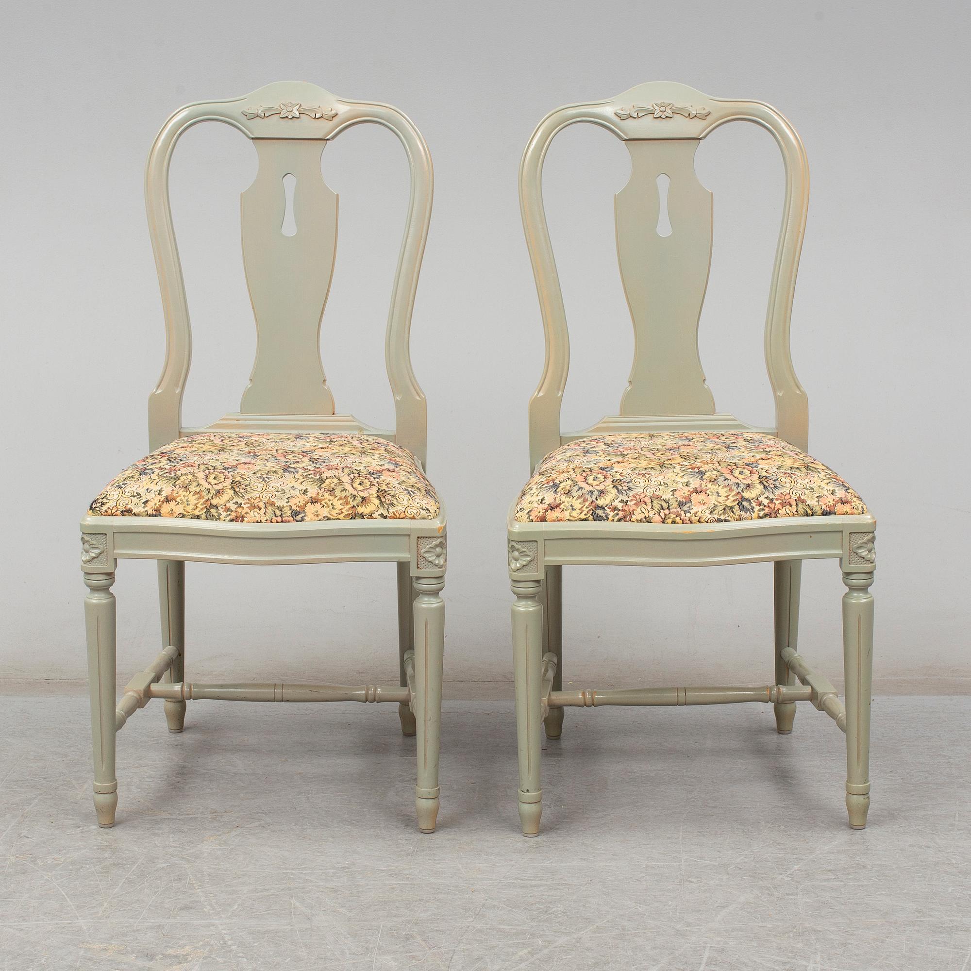 STOLAR, 10 st, gustaviansk stil, 1900-tales senare del.