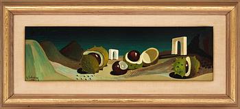 ERIC CEDERBERG, tempera på pannå, sign o dat -54.