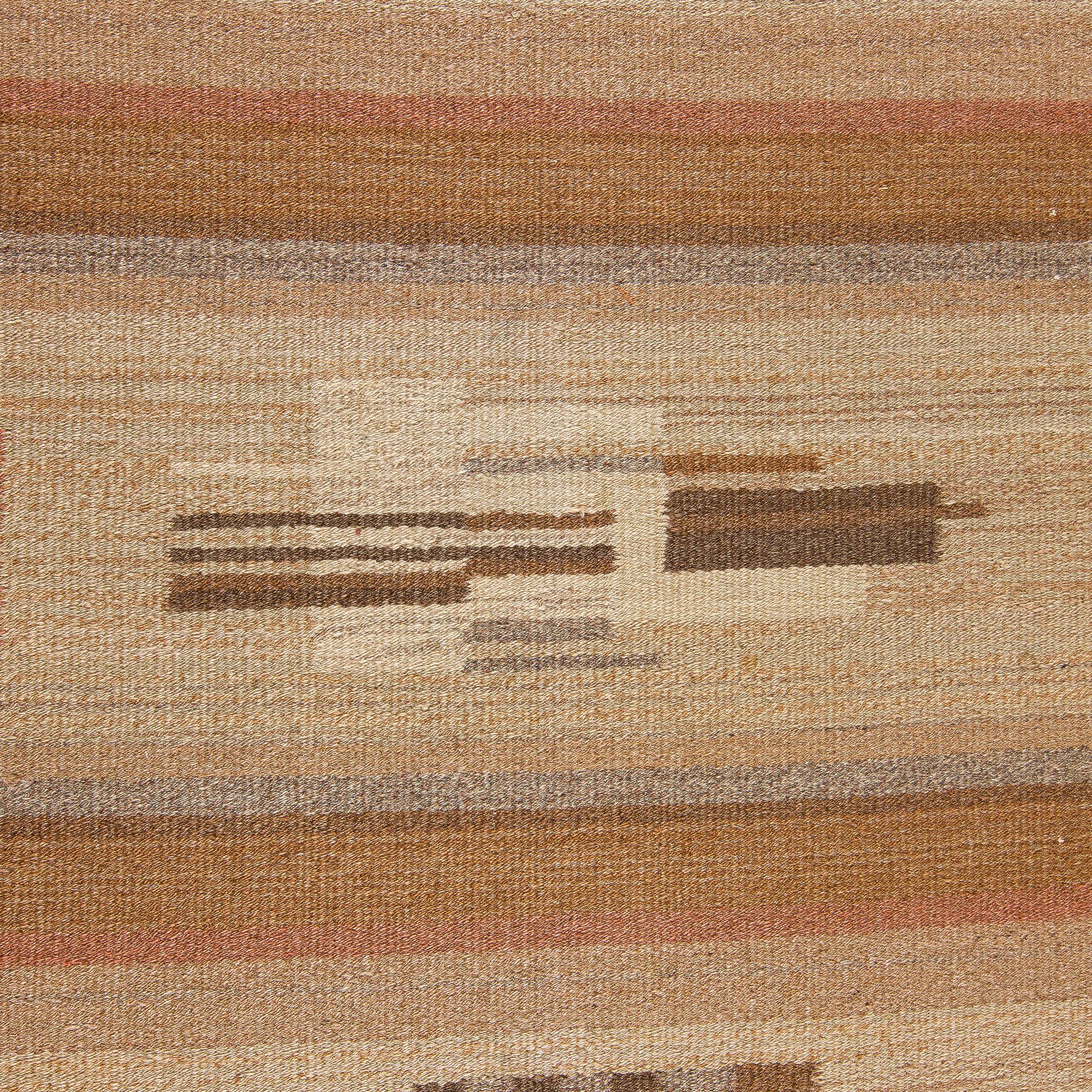 Laila Karttunen, karvalankamatto, Aaltosen Mattokutomo, Kiikka 1930-luku. Noin 300 x 200 cm.