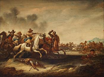 533. Jan van Huchtenburg Attributed to, Cavalry battle.