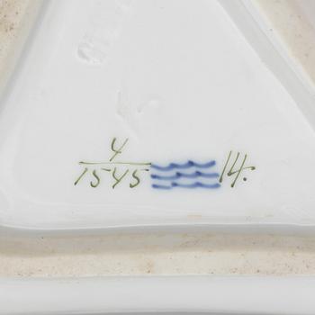 A set of six porcelain custard cups with saucers, Royal Copenhagen, Denmark 1870-1890.