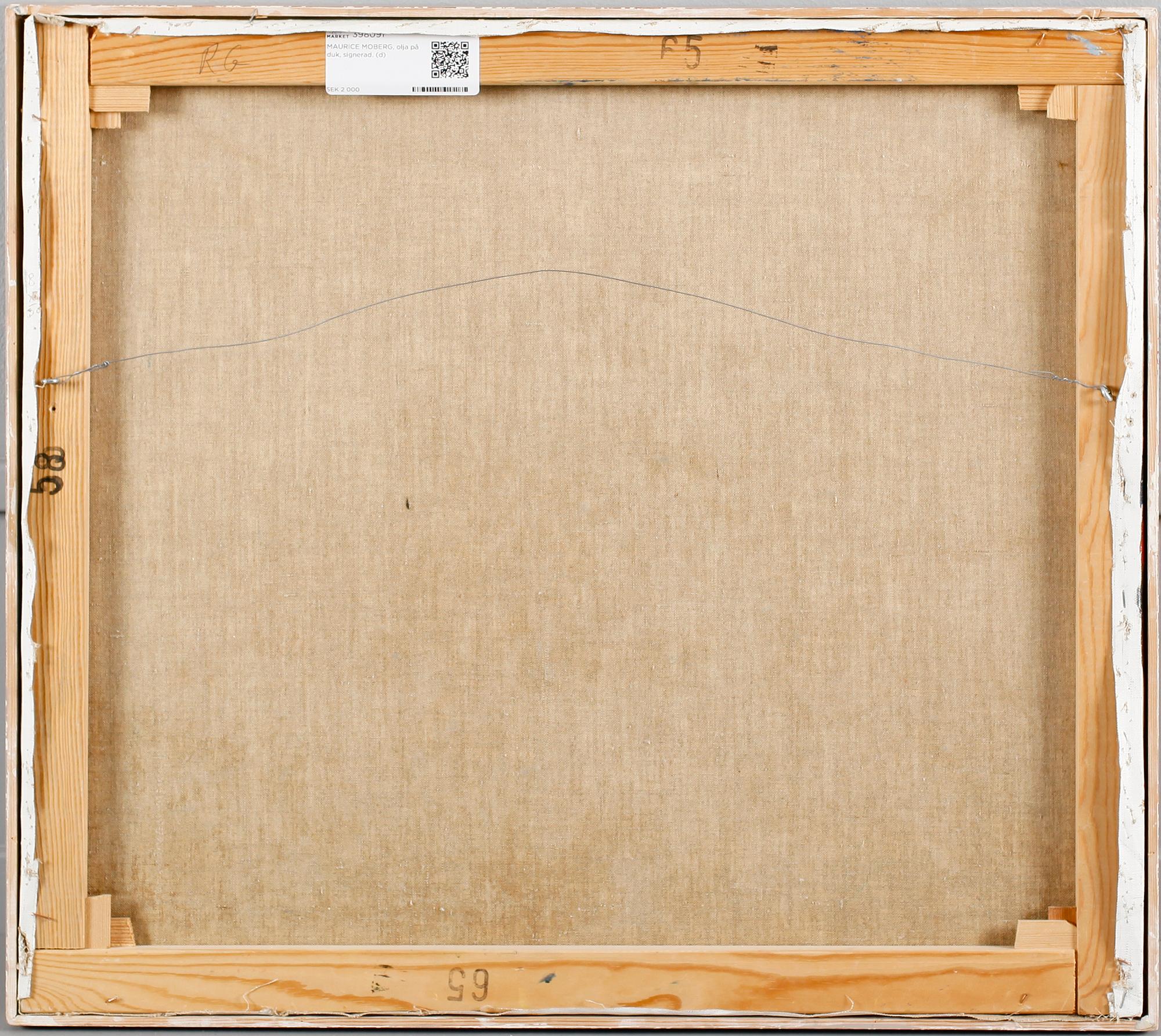 MAURICE MOBERG, olja på duk, signerad.