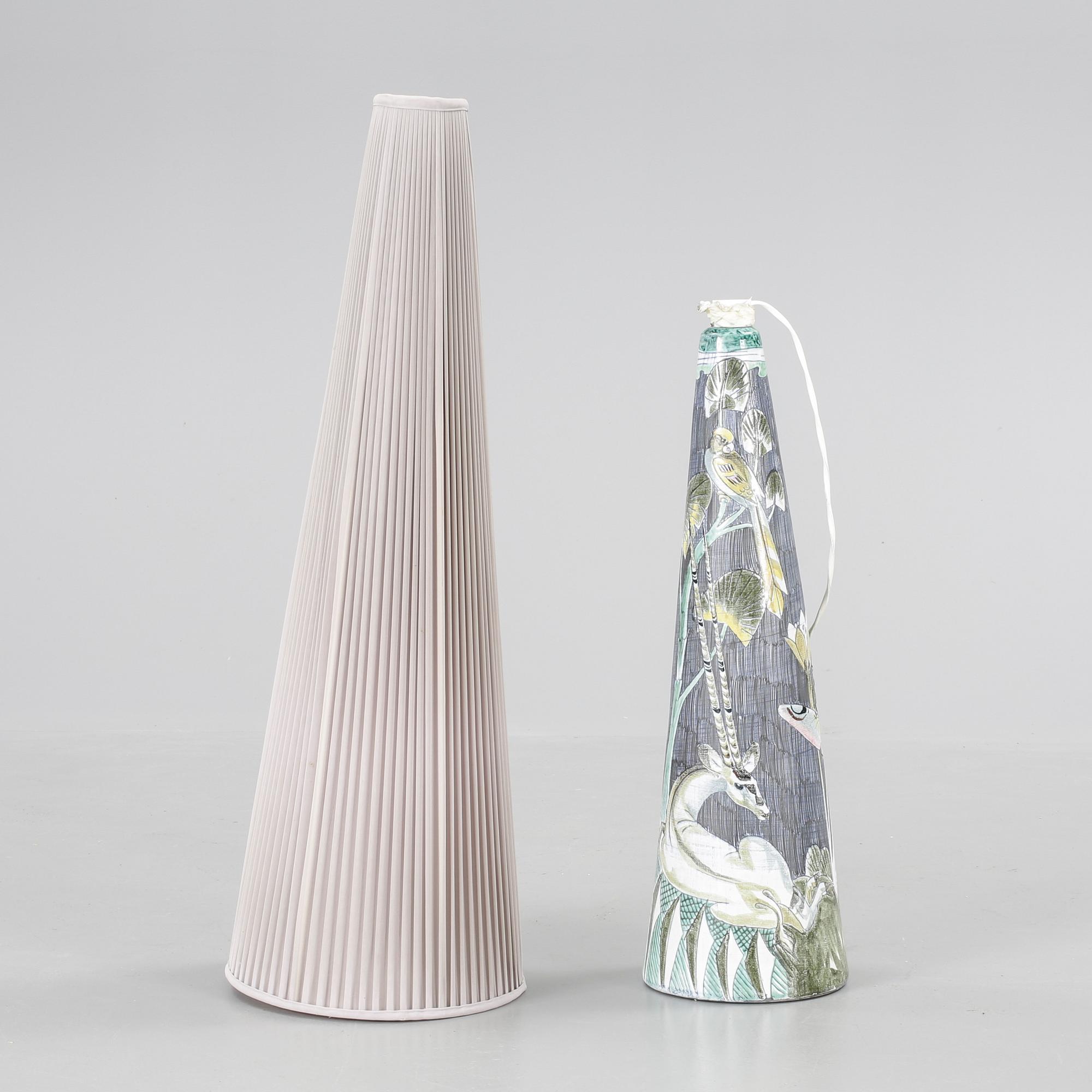 GOLVLAMPA. Keramik. Tilgmans. Signerad Oryx Marian 1961.