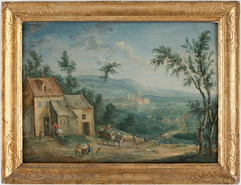 JOSEPH VAN BREDAEL, hans krets, olja på pannå.