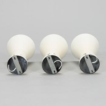 Lisa Johansson-Pape, kohdevalaisimia, 3 kpl, malli 13-005, Stockmann Orno 1900-luvun puoliväli.