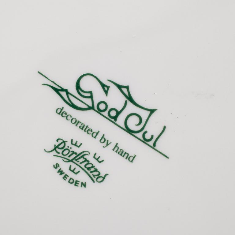 MAT/KAFFESERVIS, 63 delar, "God Jul", Rörstrand, 1900-talets andra hälft.