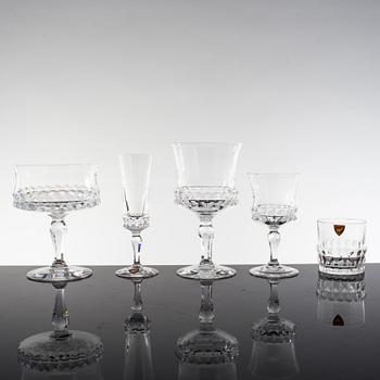 A 61 piece "Silvia" glass service by Ingeborg Lundin for Orrefors.