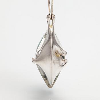 Björn Weckström, "Kilimandjaro", a sterling silver and acrylic necklace . Lapponia 1974.