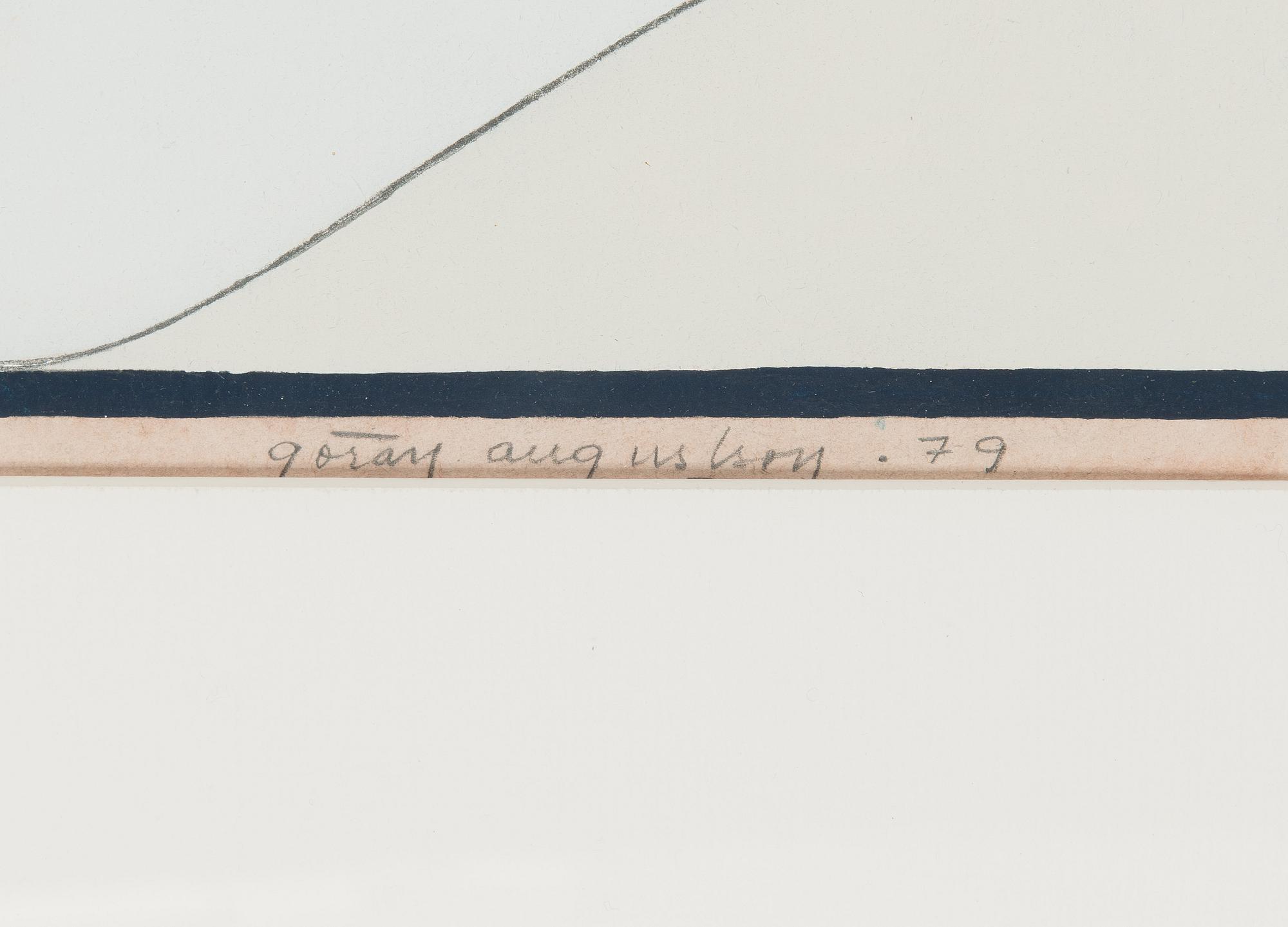 Göran Augustson, guassi, signeerattu ja päivätty -79.