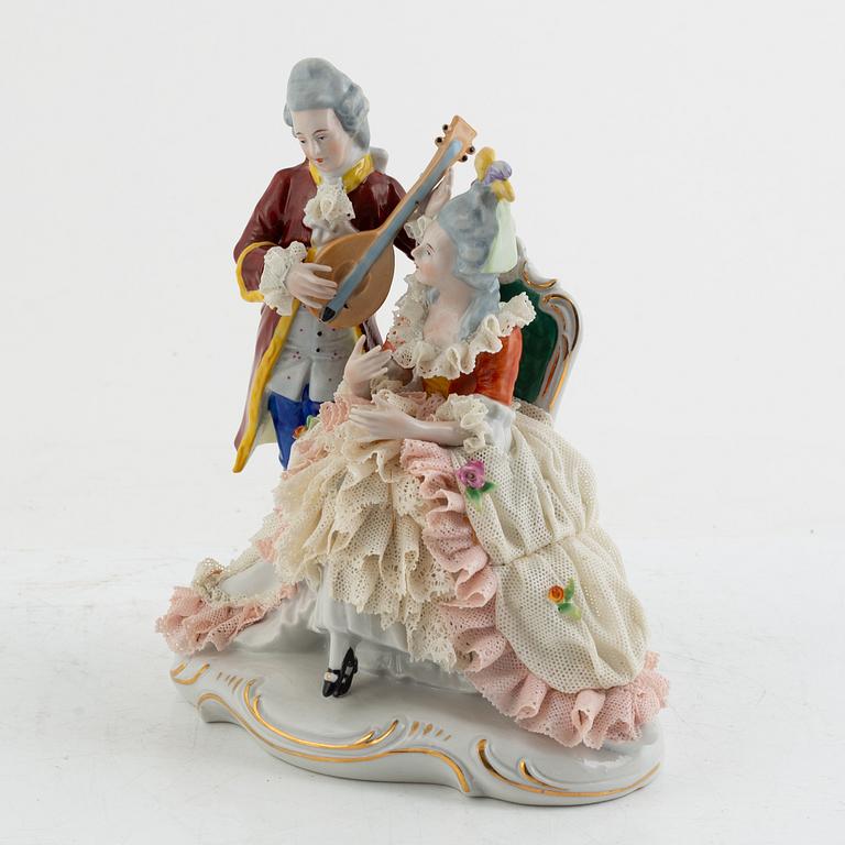 A porcelain figurine, Rudolf Volkstädter, Germany, 20th century.