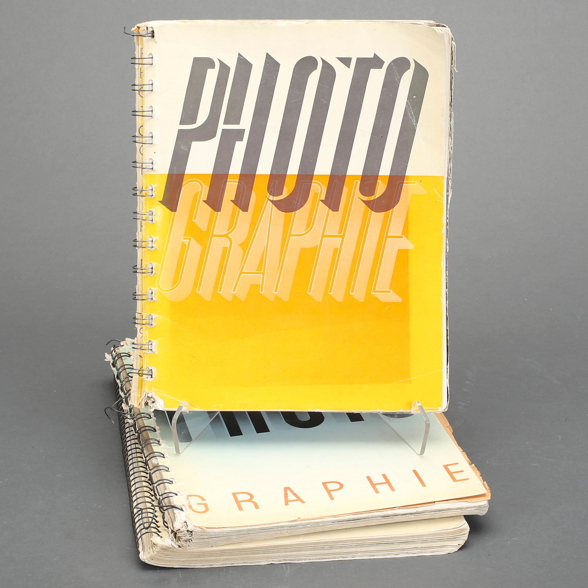 FOTOBÖCKER, 3 st, Photo Graphie, 1931, 1935, 1936, Edition des Arts et Métiers Graphiques, Paris.