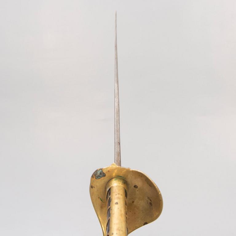 A Swedish cutlass, 1876-1885 Navy pattern.