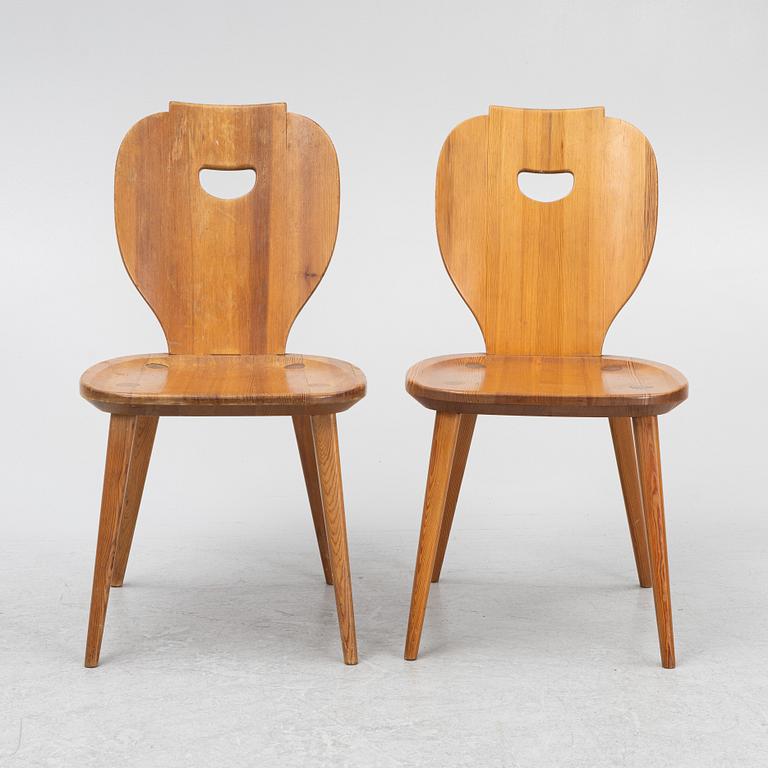 Carl Malmsten, a set of six 'Sörgården' chairs, Svensk Fur, mid 20th Century.