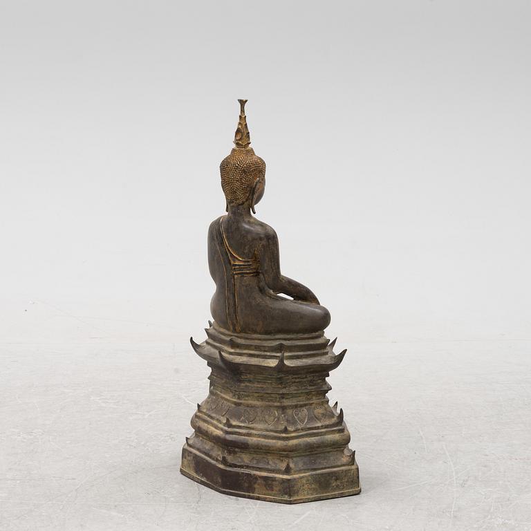 Buddha Shakyamuni, bronze, Laos, around the year 1900.