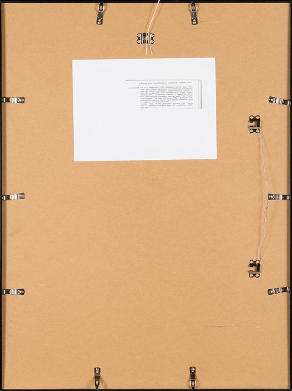 Avo Keerend, litografia, signeerattu ja päivätty 1964.