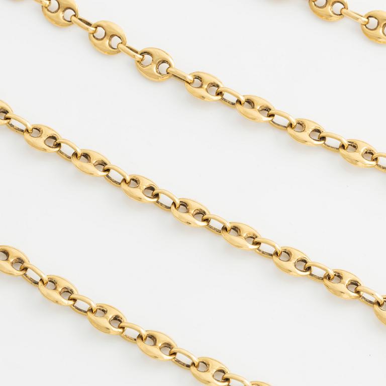 Necklace, 18K gold.