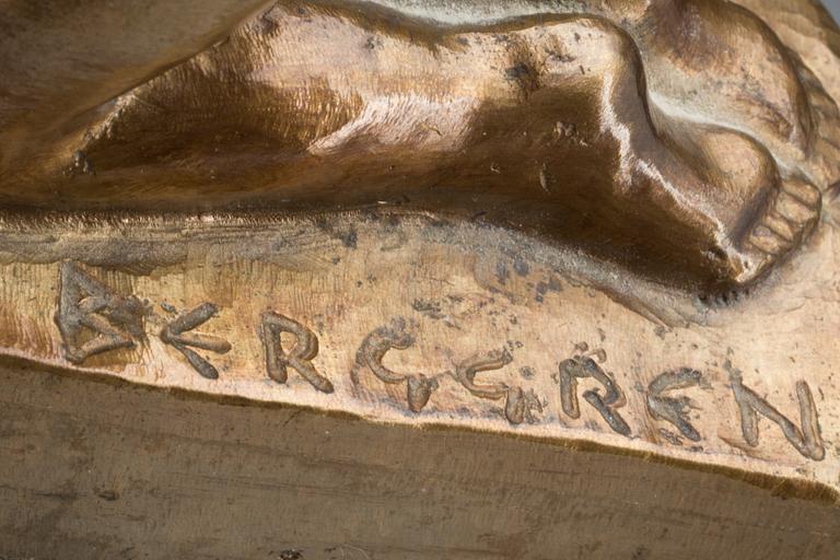 SIGGE BERGGREN, skulptur, brons, signerad.