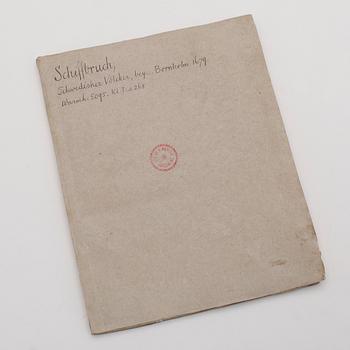 SCHWEDISCHER VÖLCKER SCHIFFBRUCH...BORNHOLM, utan tryckort 1679.