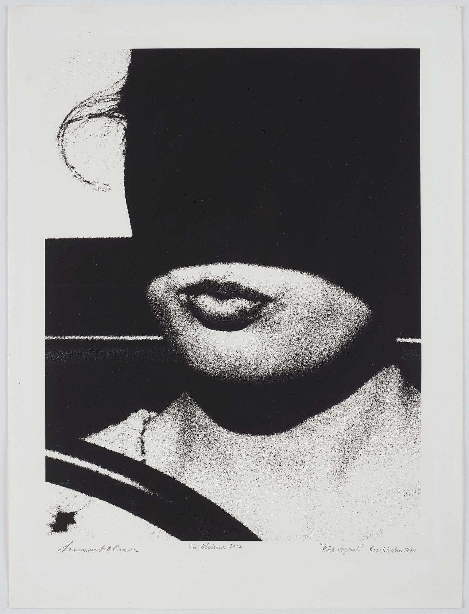Lennart Olson, "Röd signal/Red light, Stockholm", 1970.