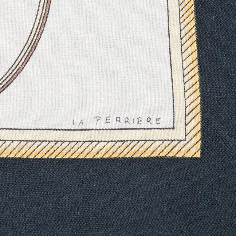 Hermès, scarfar, 2 st, "Cannes et Pommeaux" och "Les Voitures a Transformation".