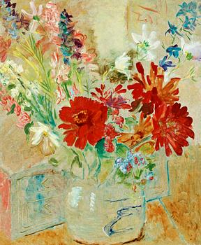 Isaac Grünewald, Still life with summer flowers.