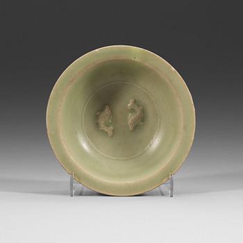 185. A celadon glazed dish, Ming dynasty (1368-1644).