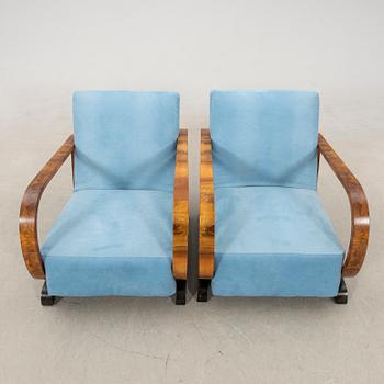 Fåtöljer ett par Art Deco 1900-talets första hälft.