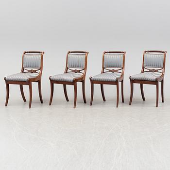 A set of four late Empire chairs, mid 19th century.