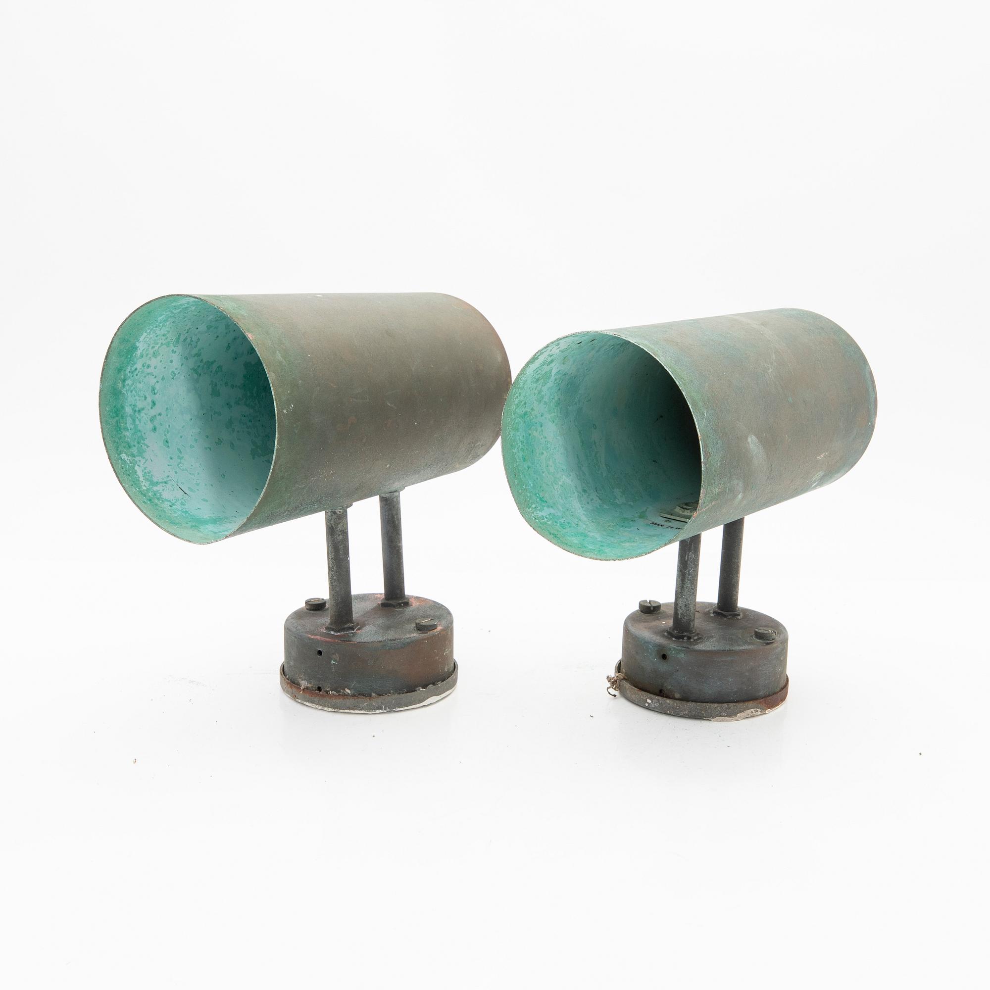 Hans-Agne Jakobsson, wall lamps, a pair, "C627", Markaryd, 1950s.