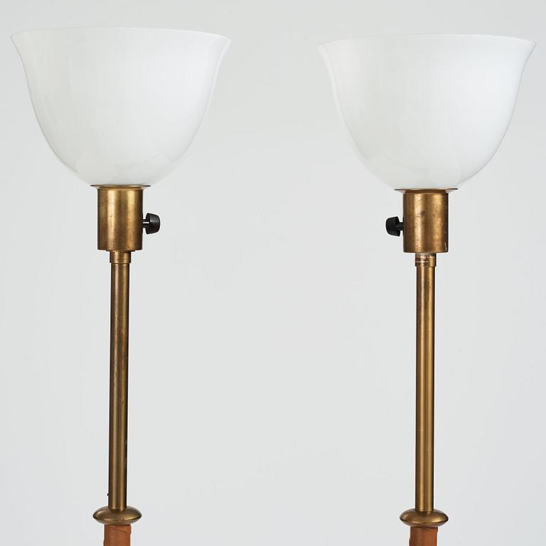 Harald Notini, a pair of floor lamps, model "15242", by Böhlmarks, Sweden 1940-50's.