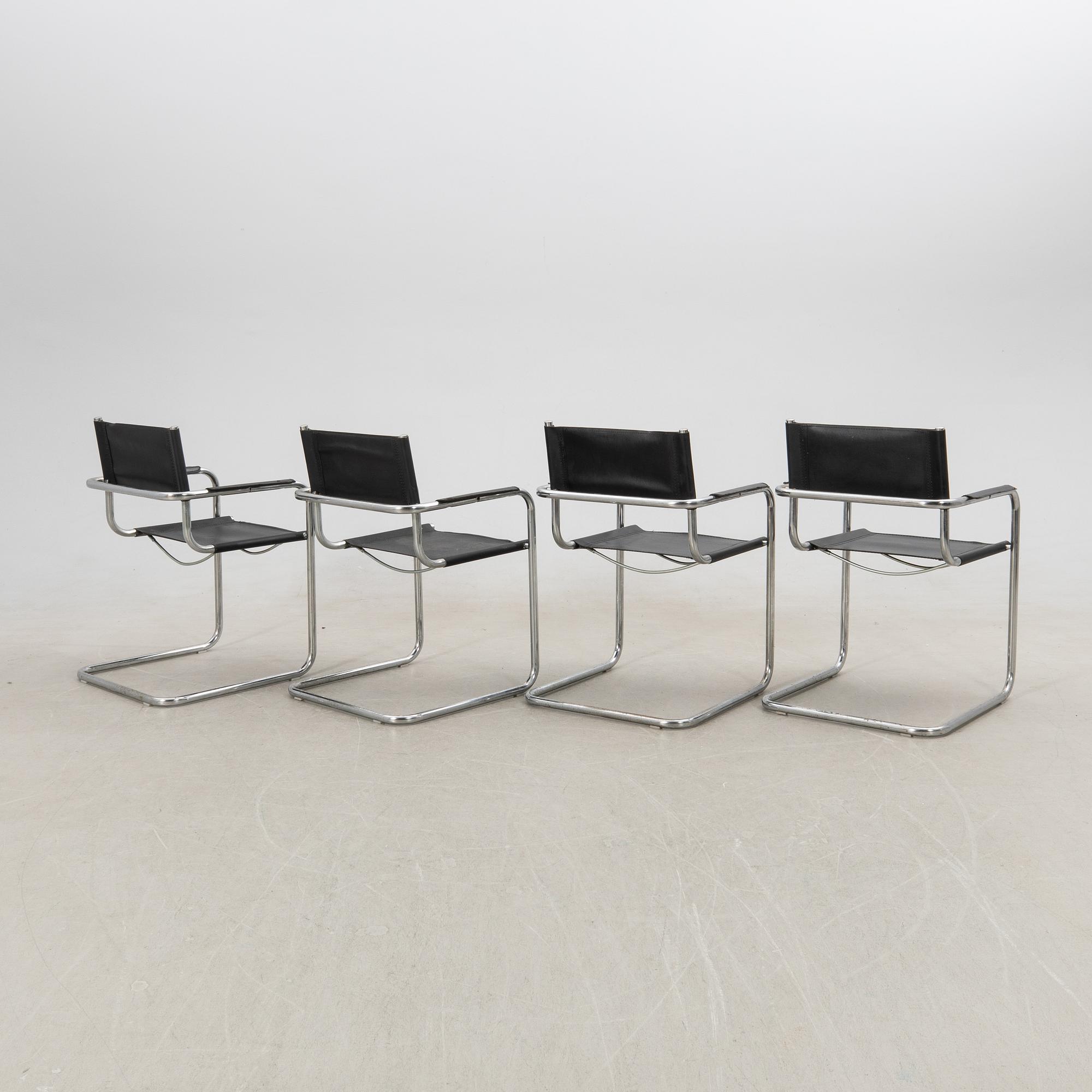 Armchairs, 4 pcs, Italy, second half of the 20th century.