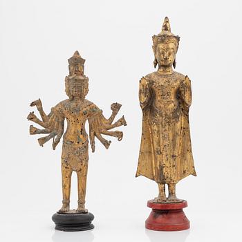 Two buddhas, Thailand, 20th century.