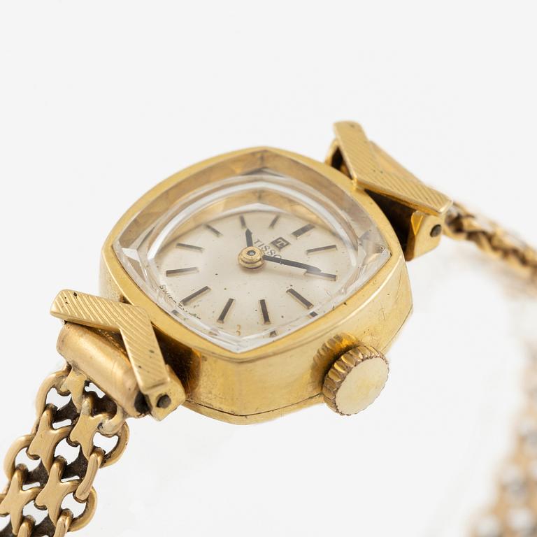Tissot, wristwatch, 18K gold, 17 mm.