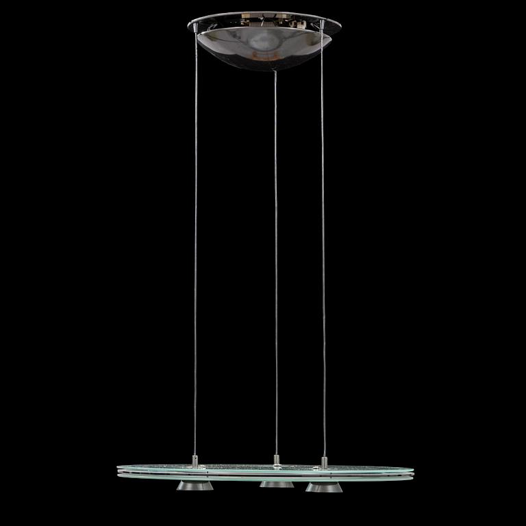 Perry King & Santiago Miranda Aurora Suspension Lamp for Arteluce, 1980s.