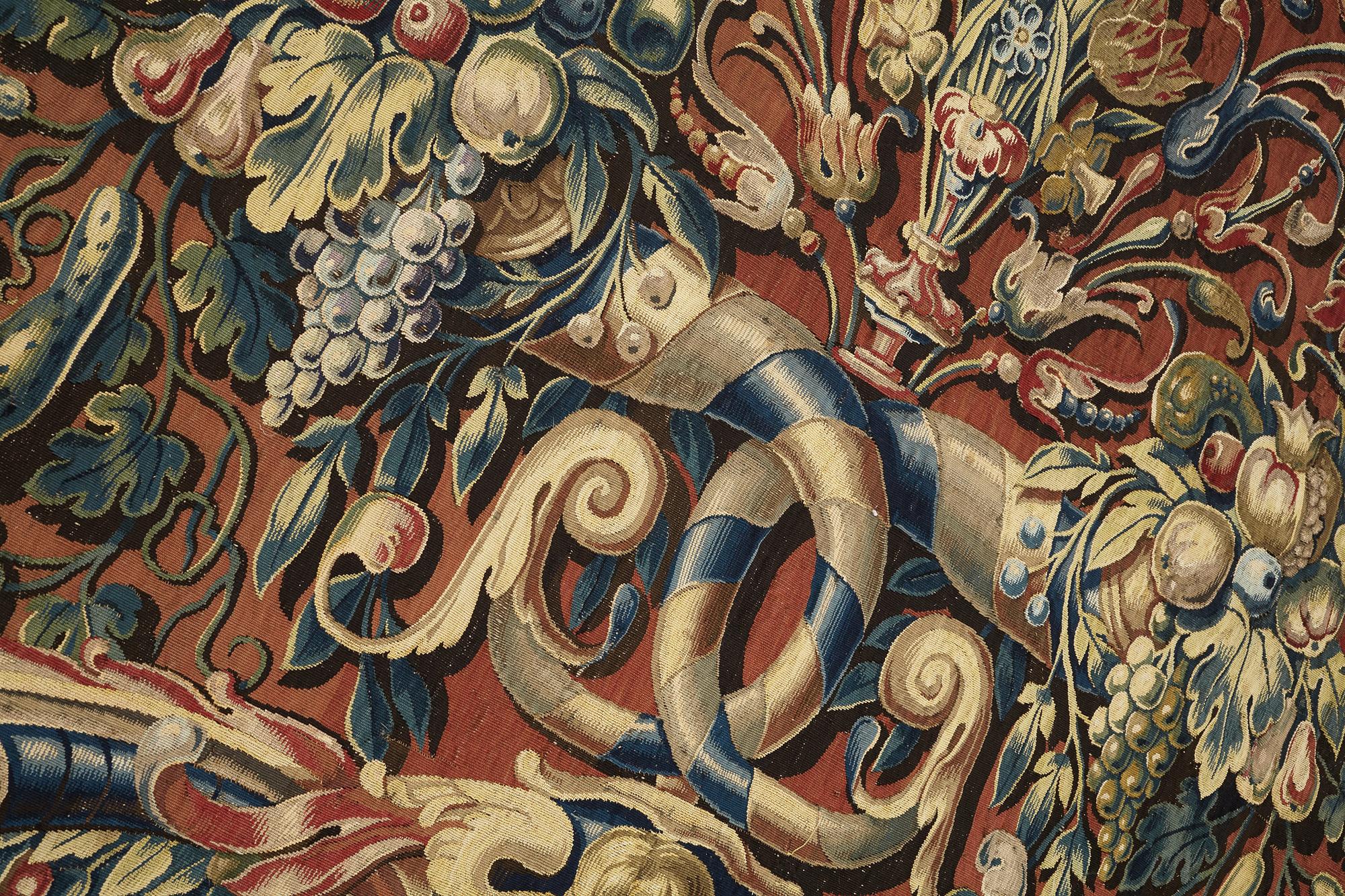 VÄVD TAPET, "Orphée jouant pour les Animaux", norra Nederländerna 1600-talets förra hälft - omkring 1600-talets mitt,