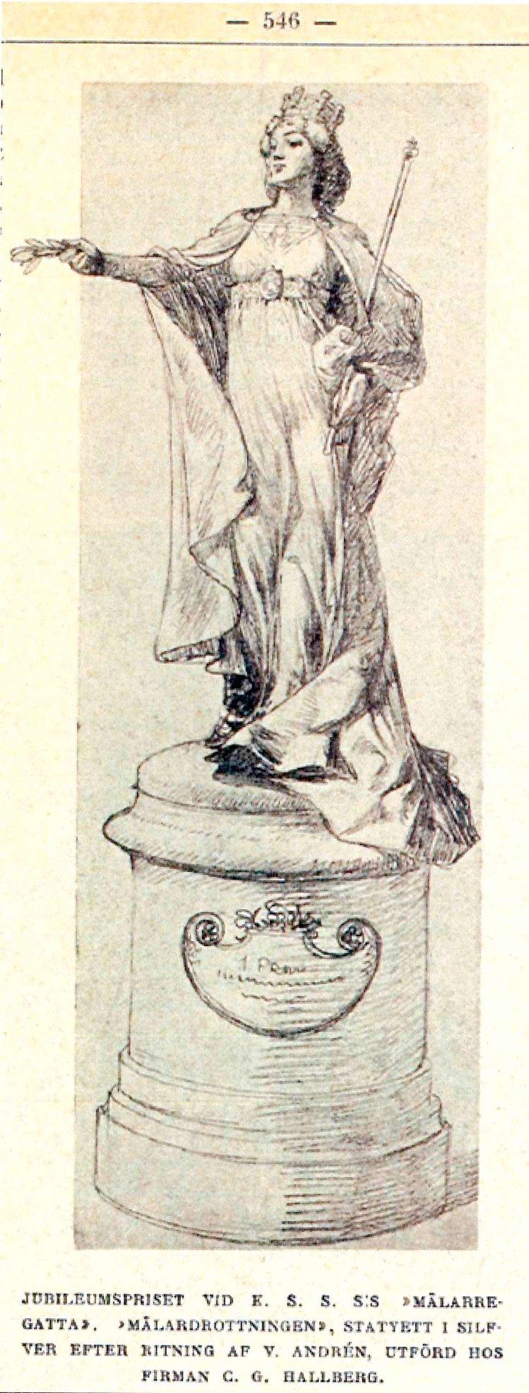 Vicke Andrén, "Mälardrottningen" (=The Queen of lake Mälaren).