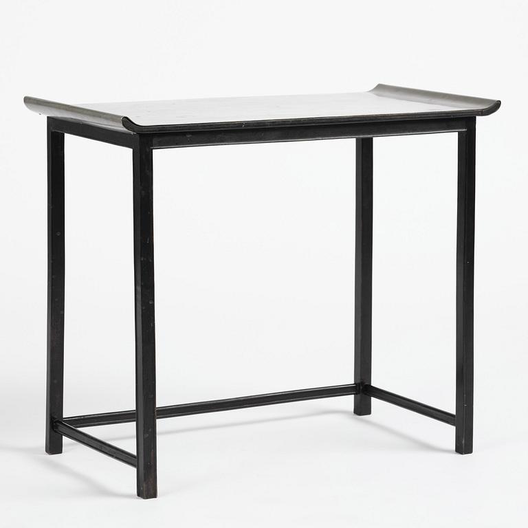Firma Svenskt Tenn, a pewter top tea table model "A 423", Stockholm, 1930s.
