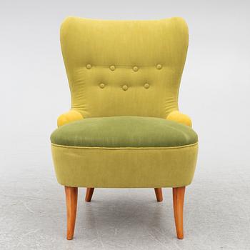 A Swedish sofa and chair, mid 20th century.